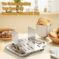 thumbnail image 5 of Stainless Steel Bread Cutter - Slicer for Homemade, Sourdough, Sandwich & Loaf Bread - Slicing Guide & Crumb Tray, 5 of 7