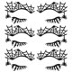 thumbnail image 1 of 3 Pairs Eye Shadow Face Lace Sticker Eye Liner Decals for Photo Masquerade Party, 1 of 4