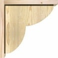 thumbnail image 3 of 8"W x 14"D x 14"H Crestline Rough Sawn Corbel w/Backplate, Douglas Fir, 3 of 9