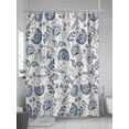 thumbnail image 5 of Fsddascl Vintage Spring Floral Shower Curtain Set - 36" x 78" Washable Bathtub Curtain with 12 Hooks, Farmhouse Summer Botanical Retro Waterproof Fabric Stall Shower Curtains for Bathroom/Bathtub, 5 of 6