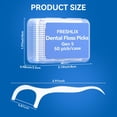 thumbnail image 2 of FRESHLIX Palillos de hilo dental 500 unidades Gen 3 paquete familiar, 2 of 8