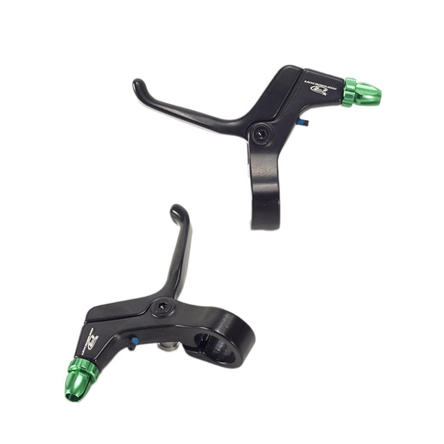 koolsoo Kids Brake Lever 2Pcs Handbrake Short Grip Child Bike Brake Lever Set Black Green
