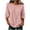 *Pink, variant on VBVC Women's Crew Neck Puff 3/4 Sleeve Blouse , Ladies' Loose Fit Casual Tunic Top , Lightweight Summer Shirt For Women,Army Green,S-2XL