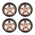 thumbnail image 1 of Wweixi 4 Pcs Pneus de Drift RC pour Modification de Pièces de Rechange DIY 1/18 Camion Or RC Or 31mm, 1 of 6