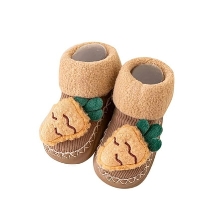 

Toddler Shoes Autumn And Winter Boys And Girls Children Socks Shoes Non Slip Indoor Floor Baby Sports Shoes Warm And Comfortable Cute Cartoon Pattern