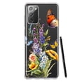 thumbnail image 1 of MUNDAZE Samsung Galaxy Note 20 Yellow Purple Spring Flowers Butterflies Floral Shockproof Clear Hybrid Protective Phone Case Cover, 1 of 6