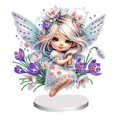 thumbnail image 1 of Adorno Hada Las Flores Kits Pintura Diamantes Mesa Doble Cara, 1 of 9