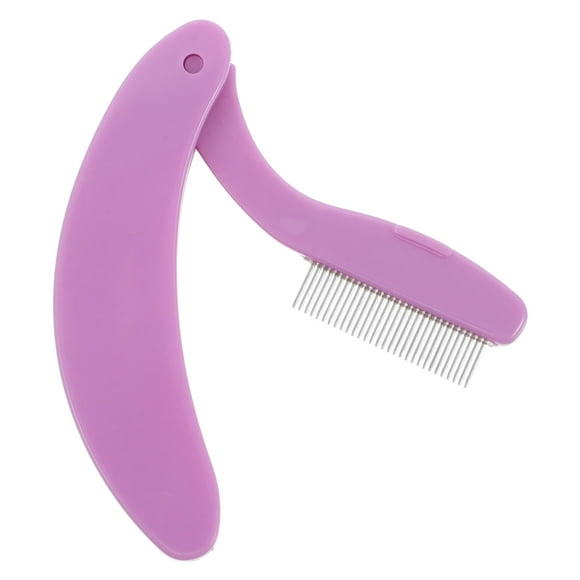 BRIGHTFUFU Peine para cejas, peine plegable para pestañas, peine de metal para cejas, herramienta portátil para el cuidado de pestañas y cejas, peine para pestañas y cejas para mujeres.