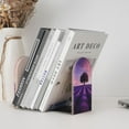 thumbnail image 4 of Naloa Lavender Field Sunset Wood Non-Skid Bookend for Shelves,Book Ends for Heavy Books, Book Stand for CDs,1 Pair, 4 of 7