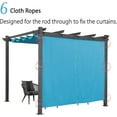 thumbnail image 6 of PURPLE LEAF 10' X 10' Outdoor Pergola with Curtains Retractable Canopy Patio Aluminum Sun Shade for Garden Deck Porch Gazebo Pavilion Grill Modern Yard Grape Trellis Pergola Turquoise Blue, 6 of 10
