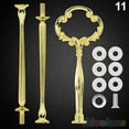 thumbnail image 2 of Walbest Multi-Style Cake Stand Fittings Hardware Fittings Cake Tray Holder 2 or 3 Tiers Cake Stand Mold Crown, for Resin Crafts DIY Making Cupcake Serving Stand Decoration, 1set, 2 of 7