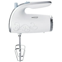 Brentwood Lightweight 5-Speed Electric Hand Mixer (White), HM-48W