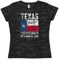thumbnail image 3 of Inktastic Established December 29, 1845 Texas Flag Women's T-Shirt, 3 of 5
