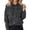 Grey, variant on Yuhangmm Women Sweatshirt Knit Hoodie for Soft Fit Long Sleeve Sweatshirt with Stud Details for Autumn Winter Wear with Unique Stud Detail Grey S