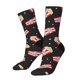 thumbnail image 1 of Fotbe Popcorn Calcetas Largas con Estampado para Hombre y Mujer – Calcetas de Compresión Transpirables y Elásticas, Viajar y Uso Diario Talla 5-11, 1 of 6