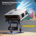 thumbnail image 1 of Lindbes 10-15.6” Adjustable Aluminum Alloy Laptop and Projector Stand - Ergonomic Thickened Notebook Riser Holder with Smooth Height Adjustment  Universal Compatibility for Air  Pro  Dell, 1 of 6