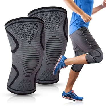 iMucci 2 Pack Knee Brace Compression Sleeves - Knee Support for Women and Men - Knee Braces for Knee Pain, Running, Arthritis, Meniscus Tear, Sports