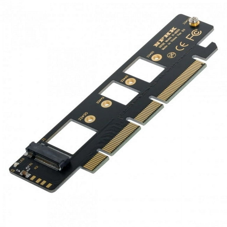 Adaptateur NGFF (A+E) Mâle Vers NVME (M) Femelle PCI-E 4.0 Avec Support - Neuf