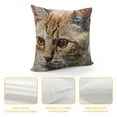 thumbnail image 4 of YINGXI Throw Pillow Covers Home Decor Cat Cute Pillow Cases Decorative 12x12in, 4 of 5