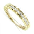 thumbnail image 3 of Half Carat Princess Channel Set Wedding Ring Band in 10k Yellow Gold, 3 of 3