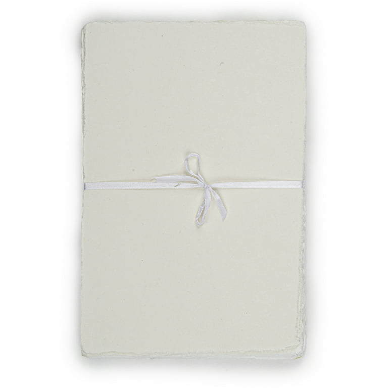 Leather Village - Handmade Cotton Watercolor Paper - 9 x 12 - 200 GSM -  Offwhite 