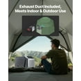thumbnail image 6 of VEVOR Portable Air Conditioner, 5000 BTU 3-Speed Air Conditioning Unit with 24H Timer, Air Portable AC Adjustable from 16-32℃, Compatible with AC/DC for Outdoor Tent Camping, RVs or Home Use, Grey, 6 of 9