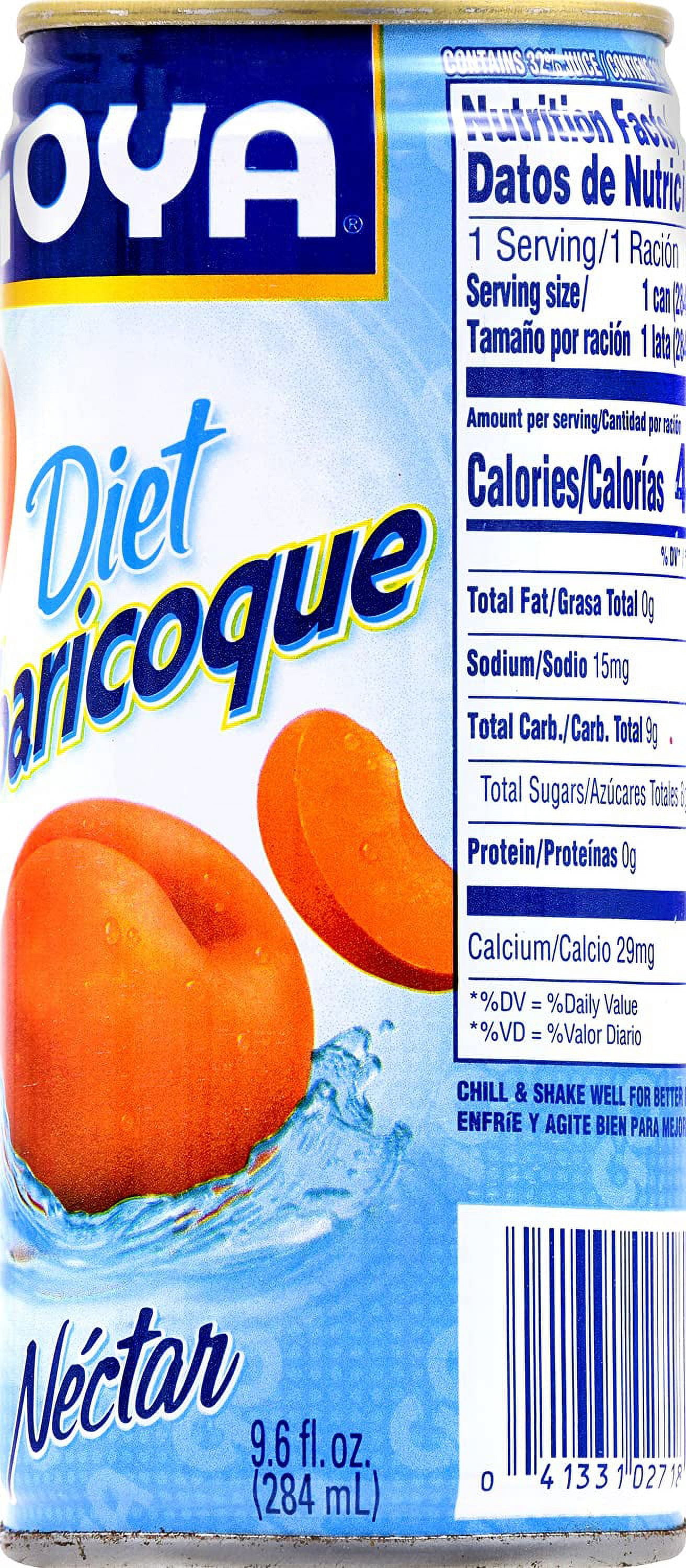 Goya Diet Apricot Nectar 9.6Oz.