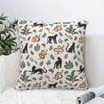 thumbnail image 6 of Rateoe Black Cat And Snake Pattern Throw Pillow Cover Premium Pillow Stuffer Sham Square for Decorative Cushion Bed Couch Sofa(Pillow insert not included), 6 of 8