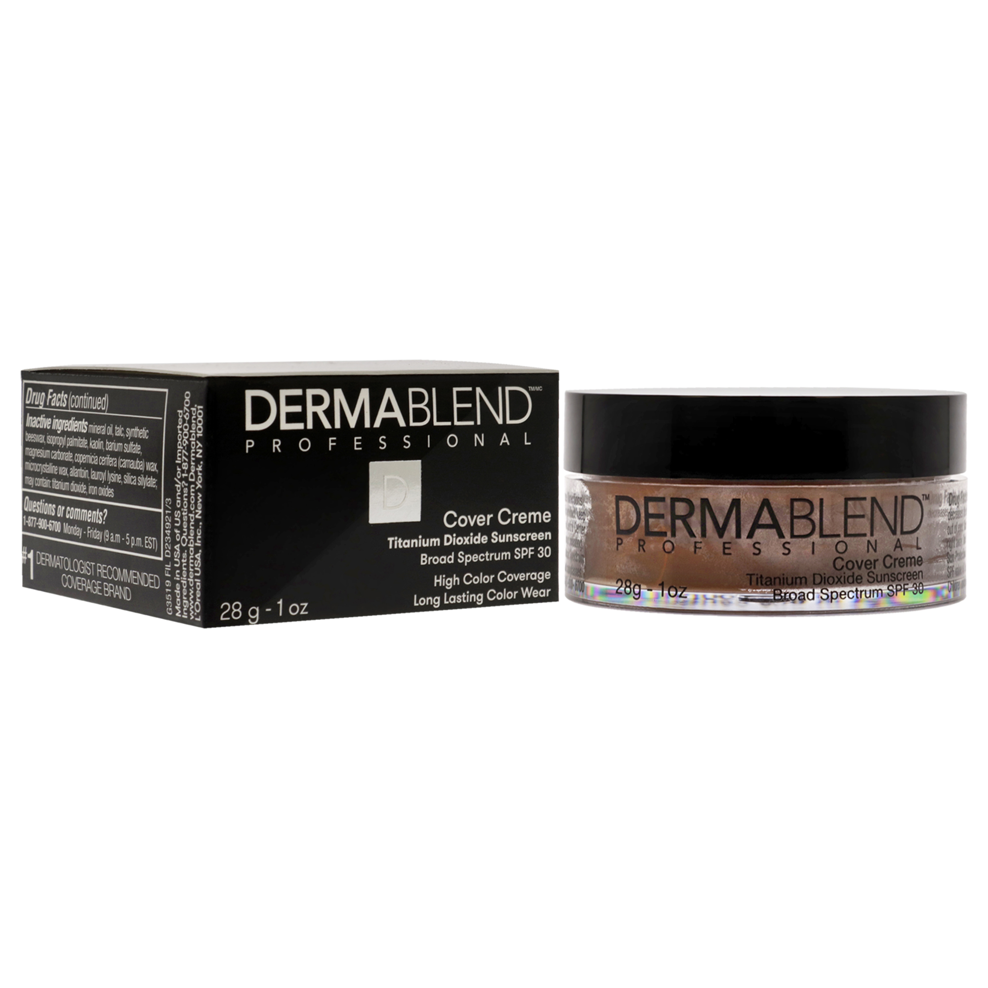 Dermablend Cover Creme High Color Coverage SPF 30 - 90N Deep Brown , 1 oz Foundation - image 3 of 6