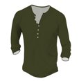 thumbnail image 1 of HBFAGFB Long Sleeve Work Shirts for Men Button Down Pullover Tops Lightweight Sweatshirt AG Size XXL, 1 of 3