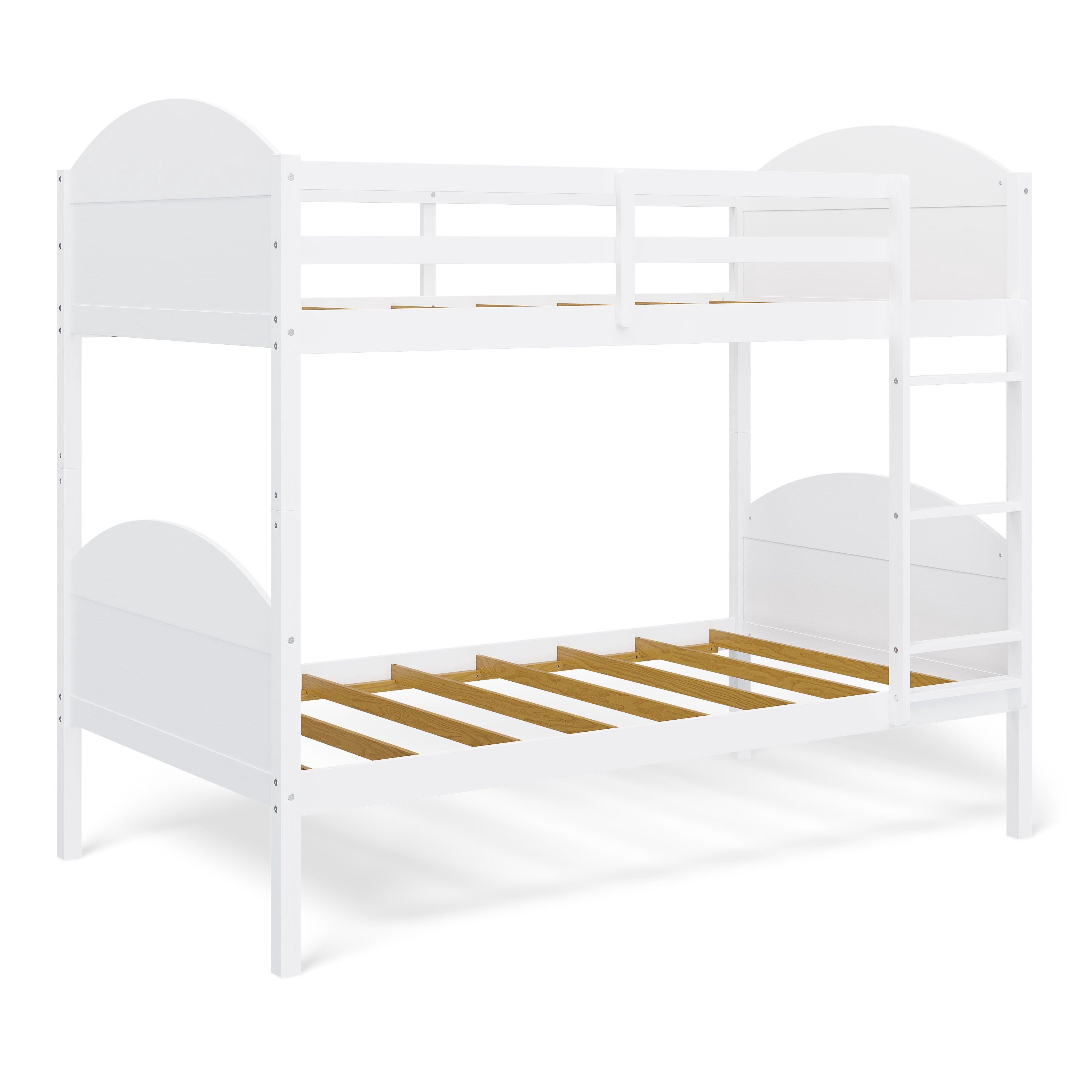 Mainstays Kids Wood Twin-over-Twin Bunk Bed, White