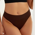 thumbnail image 5 of Gibobby Tangas de mujer ilusion Tangas sin costuras para mujer, bragas elásticas, transpirables, sexy, paquete de ropa interior(Café,M), 5 of 5