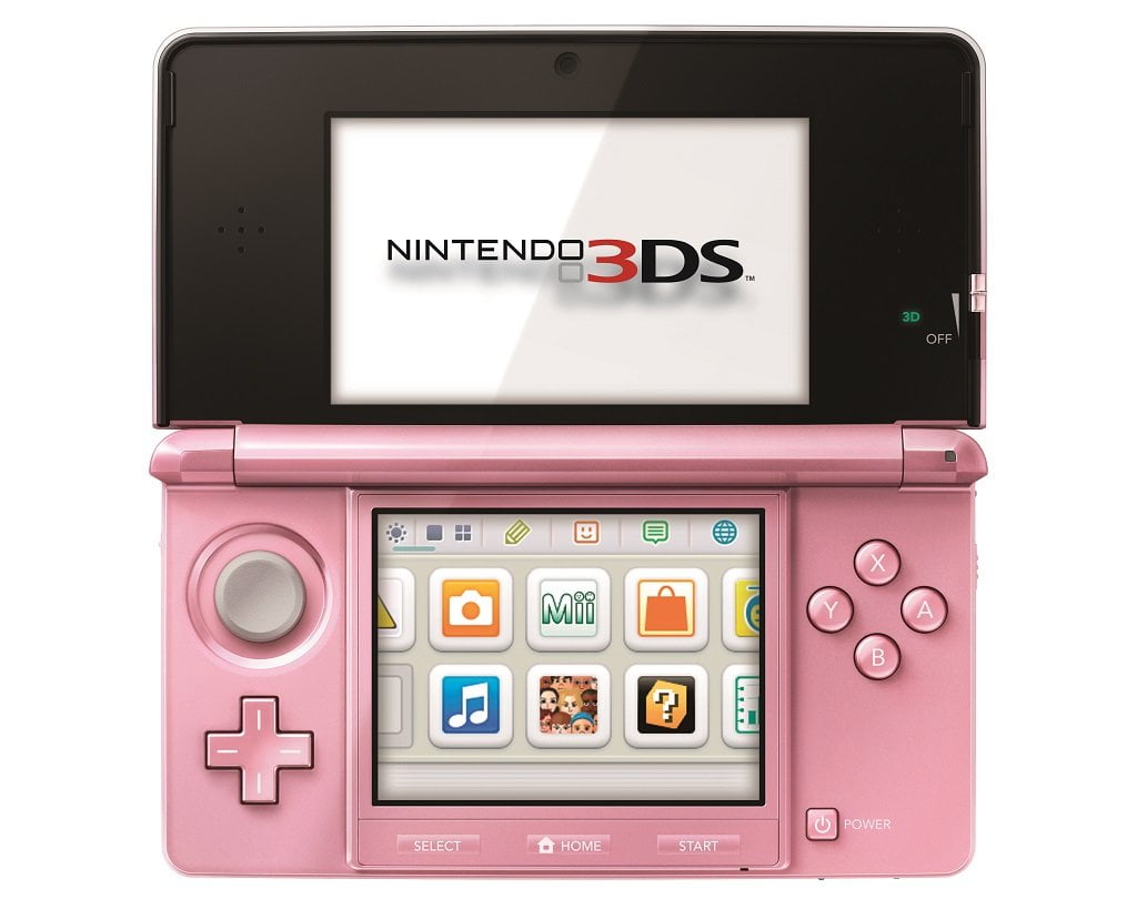 Restored Nintendo 3DS Midnight Purple with Stylus SD Card and