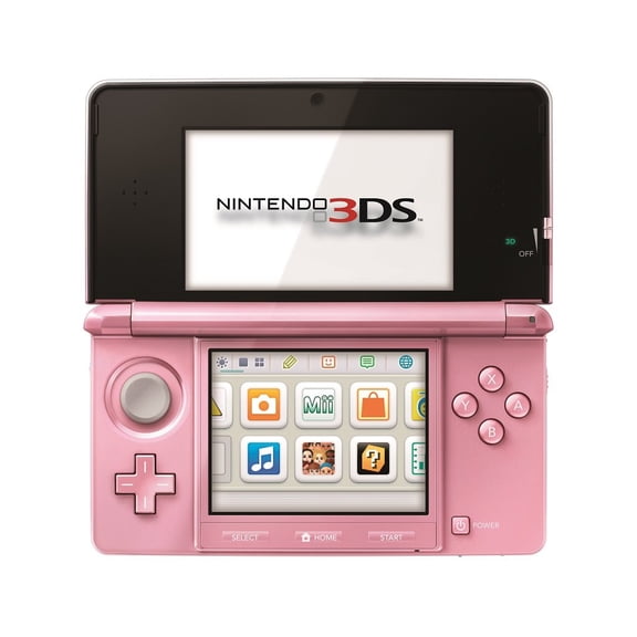 Nintendo 3DS Pearl Pink Video Game Console with 4 GB Data Storage