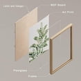 thumbnail image 4 of PixonSign Framed Wall Art, Green Pastel Forest Fern Leaf Posters, Set of 4 Collage Nature Garden Wall Decor Prints, Nature Wilderness Adhesive Canvas Wall Décor, Classic Artwork - 8"x10" Natural, 4 of 5