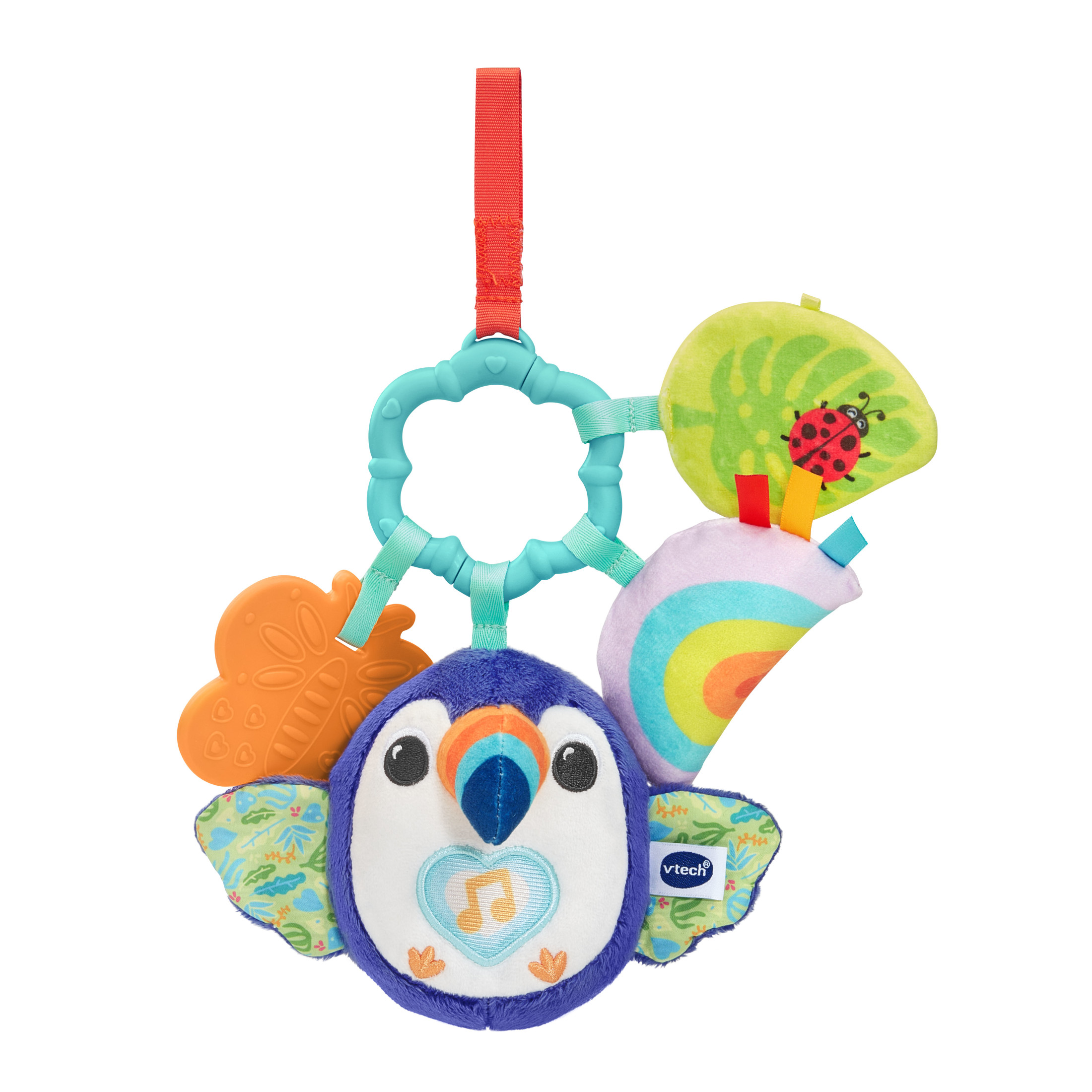 VTech Take Along Toucan Teething Toy for Baby Stroller and Car Seat