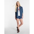 thumbnail image 2 of Kacey Lee Women's Denim Western Shirt with Piping, Sizes XS-XXL, 2 of 5