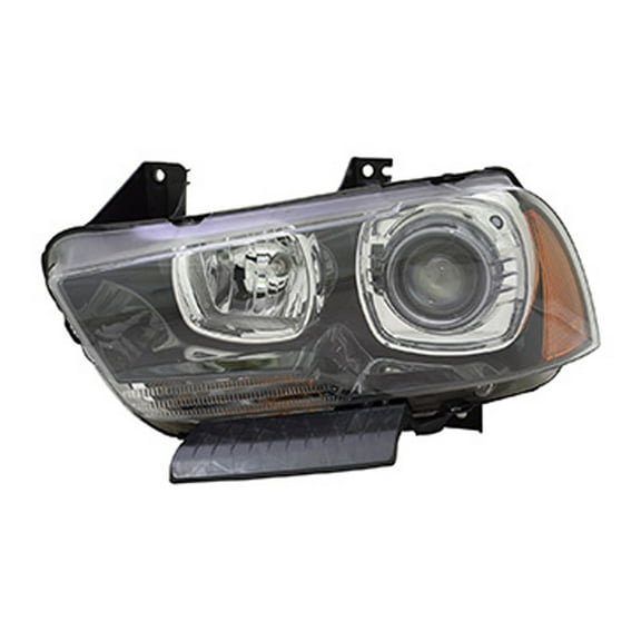 KAI New CAPA Certified Standard Replacement Driver Side Headlight Assembly, Fits 2011-2014 Dodge Charger