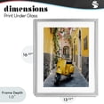 thumbnail image 4 of Stupell Industries Eclectic Yellow Moped in Alley Gray Framed Print Under Glass, 13 x 16, by Franklyn Gregory, 4 of 8