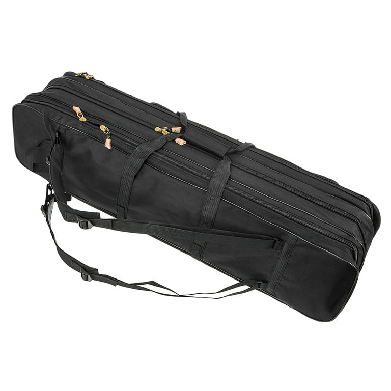 LEO FISHING 3 Layer Fishing Bag Backpack 80cm/100cm Fishing Rod Reel  Carrier Bag Fishing Pole Tackle Bag Carry Case Travel Bag
