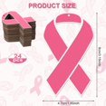 thumbnail image 2 of 24 Pieces Breast Cancer Pink Ribbon Wall Decor Breast Cancer Wood Cutouts Pink Breast Cancer Wall Art Wooden Wall Art Hanging Sign with 32.8 Feet Ropes for Breast Cancer Awareness Wall Decor (Pink), 2 of 7