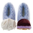 thumbnail image 5 of Disney Frozen 3D Slippers Anna and Elsa Warm Fluffy House Slippers for Girls (Toddler Little Kids), Light Blue, Size: 7 8, 5 of 6