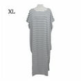 thumbnail image 1 of Robe d'Été Rayé une Épaule Vêtements Robe d'Été Irrégulière Sexy une Robe de Femme, Blanc, XL, 1 of 6