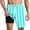Light Blue B, variant on Umfun Men's Vertical Stripe Board Shorts Elastic Waist Premium Compression Inner Swim Trunks for Swimming Training and Water Sports
