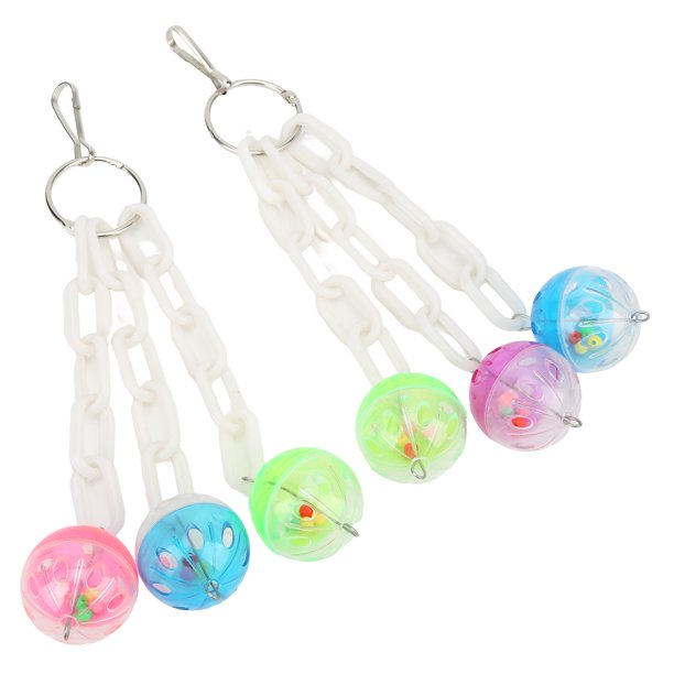 Juguetes De Pelota Para Pájaros Alivia La Ansiedad Atractivo 2 Cuerdas Pelota De Juguete De Loro De Colores Brillantes Con Ganchos Para Parrotlet Para Guacamayo Para Periquito ANGGREK Mascotas