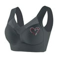 thumbnail image 3 of Bmisegm Ladies Wireless Lace Bralette Daily Comfort Plus Size Adjustable Design for Enhanced Support and Shape Grey XXXXXXXL, 3 of 3