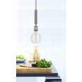 thumbnail image 2 of Cal Lighting Transformer 1-Light Metal Mini Pendant in Brushed Steel Silver, 2 of 2
