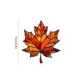 thumbnail image 3 of Maple Leaf Stained Glass Effect Acrylic Window Hanging Ornament Decorative Fall Wall Art Panel Thanksgiving Party Festival Supply, 3 of 4