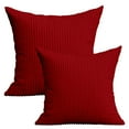 thumbnail image 1 of Flybaeastpillow - Funda de almohada decorativa de poliéster a rayas azul marino, moderna y contemporánea, de 50,8 x 50,8 cm (2 unidades) (Red2), 1 of 8