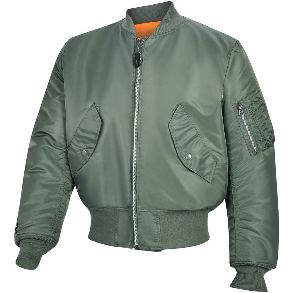 Valley Apparel Men's Military Manufacturer MA-1 Bomber Jacket Made in ...